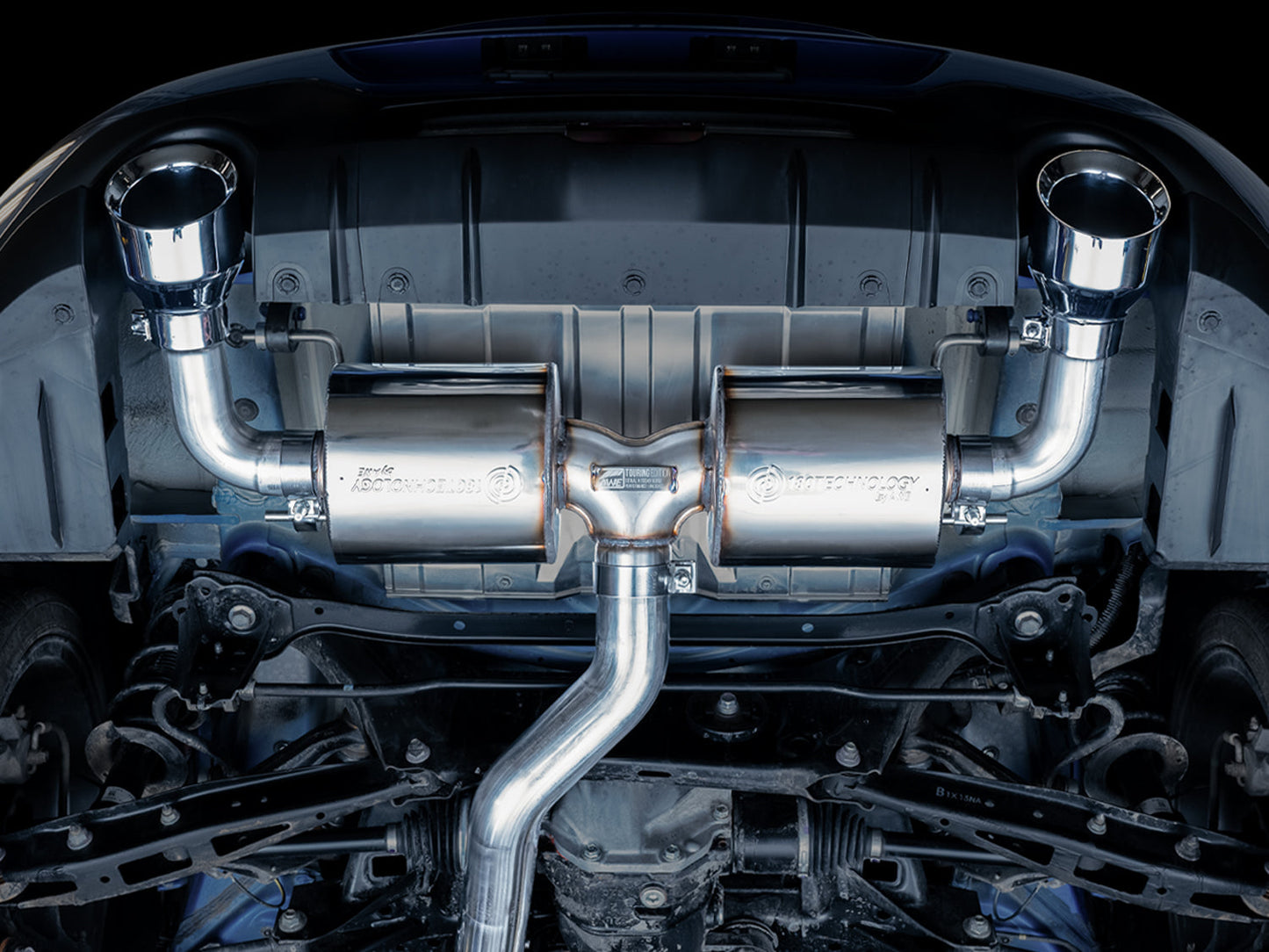 AWE Tuning Touring Edition Exhaust for Subaru BRZ / Toyota GR86 / Toyota 86 / Scion FR-S - Chrome Silver Tips (3015-32486)