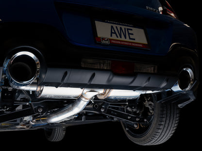 AWE Tuning Touring Edition Exhaust for Subaru BRZ / Toyota GR86 / Toyota 86 / Scion FR-S - Chrome Silver Tips (3015-32486)
