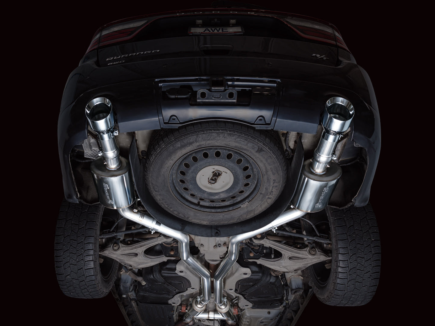 AWE Tuning Touring Edition Exhaust w/ Chrome Silver Tips for 11-24 Dodge Durango 5.7L (3015-32575)