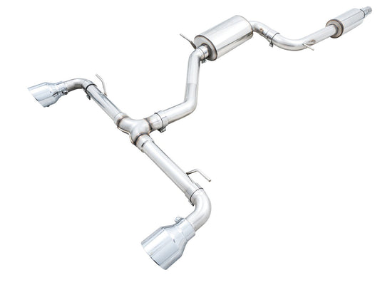 AWE Tuning 2022 VW GTI MK8 Touring Edition Exhaust - Chrome Silver Tips (3015-32658)
