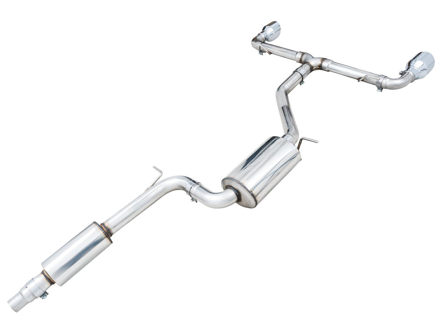 AWE Tuning 2022 VW GTI MK8 Touring Edition Exhaust - Chrome Silver Tips (3015-32658)