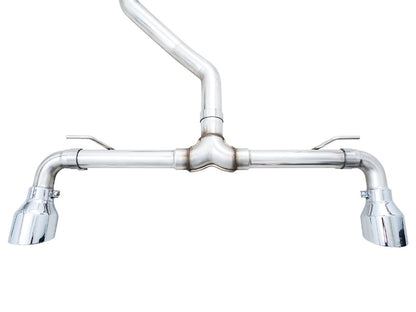 AWE Tuning 2022 VW GTI MK8 Touring Edition Exhaust - Chrome Silver Tips (3015-32658)