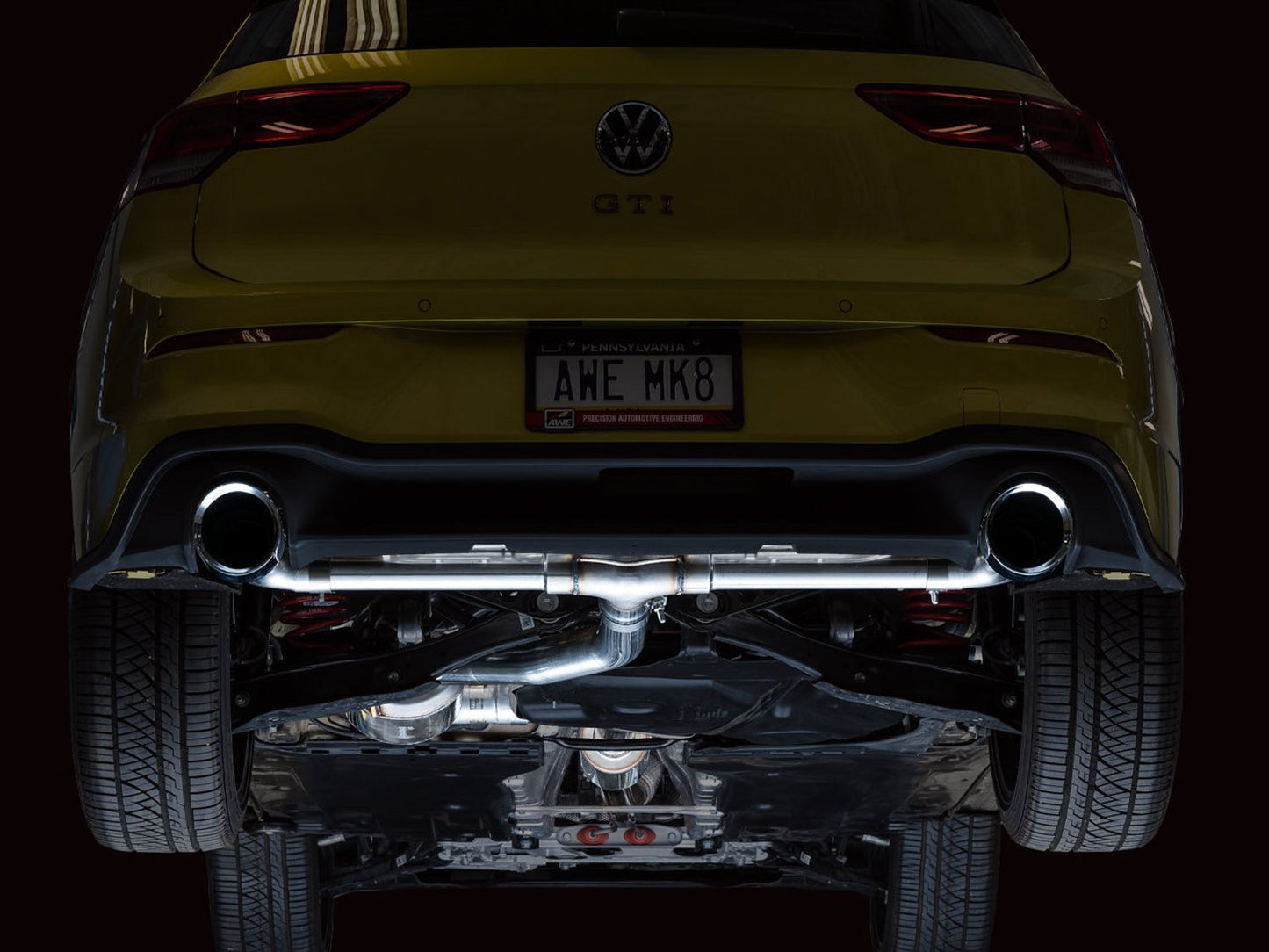 AWE Tuning 2022 VW GTI MK8 Touring Edition Exhaust - Chrome Silver Tips (3015-32658)