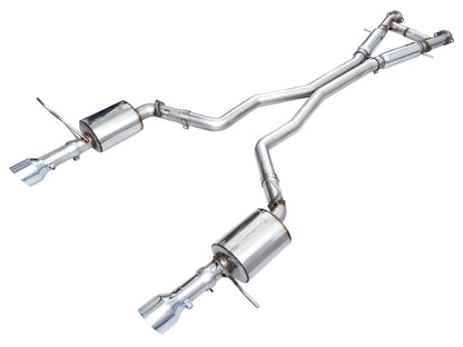 AWE Tuning Touring Edition Exhaust - Chrome Silver Tips for 18-23 Dodge Durango SRT & Hellcat (3015-32952)