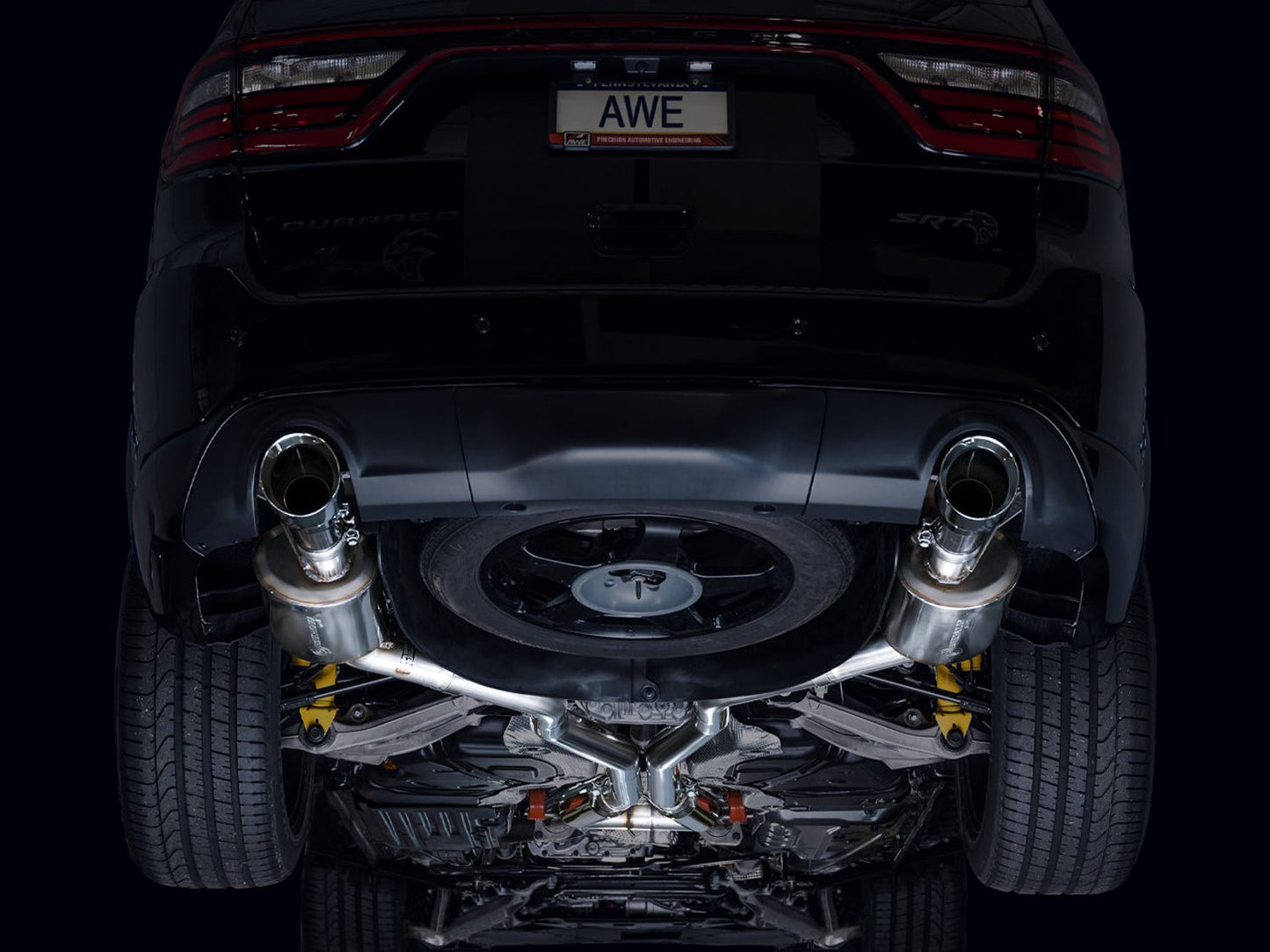 AWE Tuning Touring Edition Exhaust - Chrome Silver Tips for 18-23 Dodge Durango SRT & Hellcat (3015-32952)