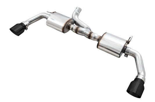 AWE Tuning Tread Edition Axleback Dual Exhaust for Jeep JK/JKU 3.6L - Diamond Black Tips (3015-33003)
