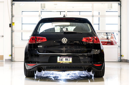 AWE Tuning Touring Edition Exhaust for VW MK7 GTI - Diamond Black Tips (3015-33050)