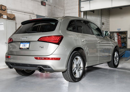 AWE Tuning Touring Edition Exhaust for 8R Q5 3.0T Dual Outlet, Diamond Black Tips (3015-33054)