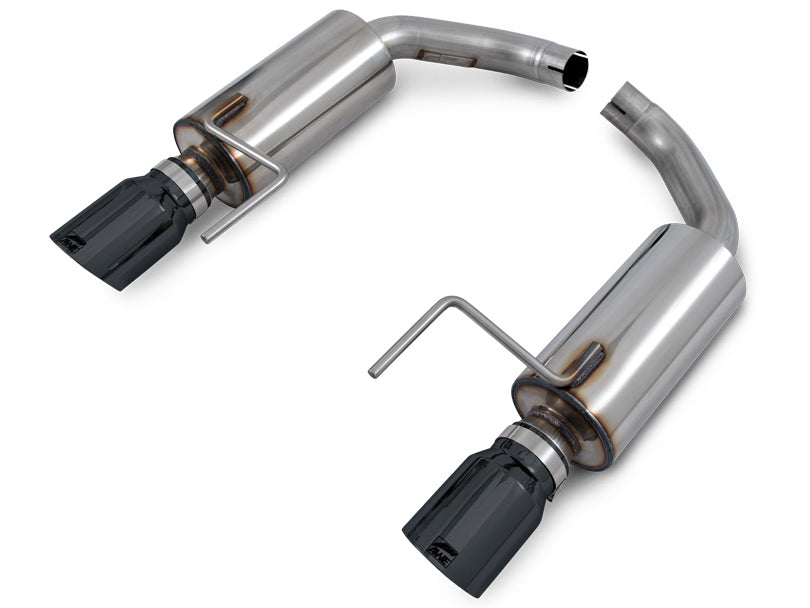 AWE Tuning Touring Edition Axle-back Exhaust for S550 Mustang EcoBoost - Diamond Black Tips (3015-33086)