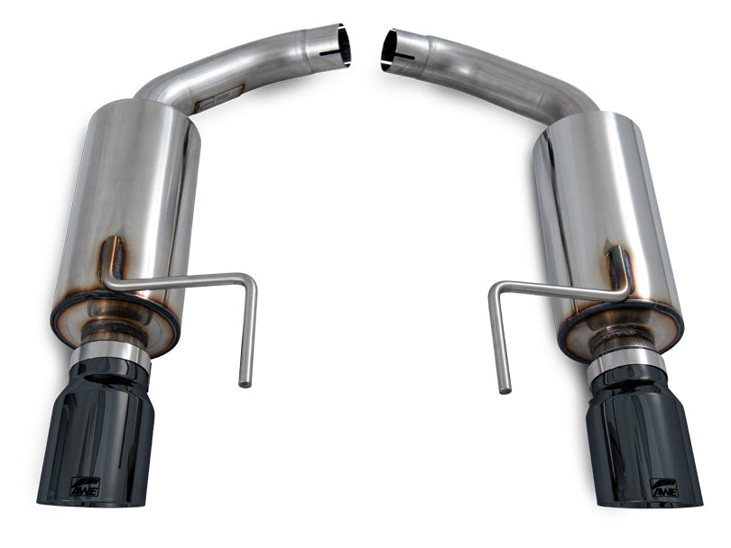 AWE Tuning Touring Edition Axle-back Exhaust for S550 Mustang EcoBoost - Diamond Black Tips (3015-33086)