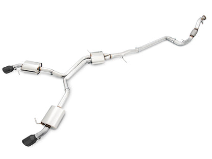 AWE Tuning Touring Edition Exhaust for B9 A5, Dual Outlet - Diamond Black Tips (includes DP) (3015-33090)