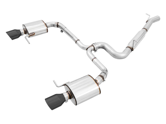 AWE Tuning Touring Edition Exhaust for VW Golf Alltrack / Sportwagen 4Motion - Diamond Black Tips (3015-33098)