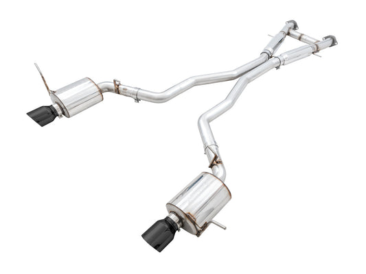 AWE Tuning Touring Edition Exhaust for Jeep Grand Cherokee SRT - Diamond Black Tips (3015-33121)