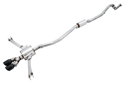 AWE Tuning Touring Edition Exhaust for 10th Gen Civic Si Coupe / Sedan (includes Front Pipe) - Dual Diamond Black Tips (3015-33122)