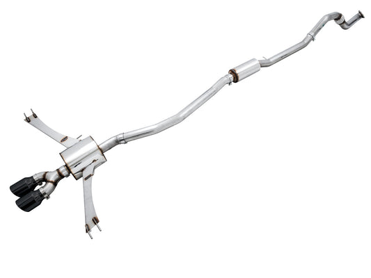 AWE Tuning Touring Edition Exhaust for 10th Gen Civic Si Coupe / Sedan (includes Front Pipe) - Dual Diamond Black Tips (3015-33122)