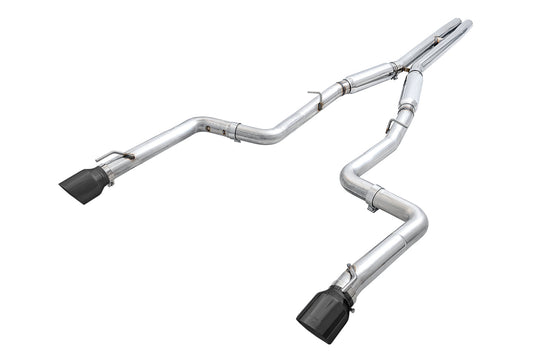 AWE Tuning Track Edition Exhaust for 17+ Charger 5.7 - Diamond Black Tips (3015-33134)