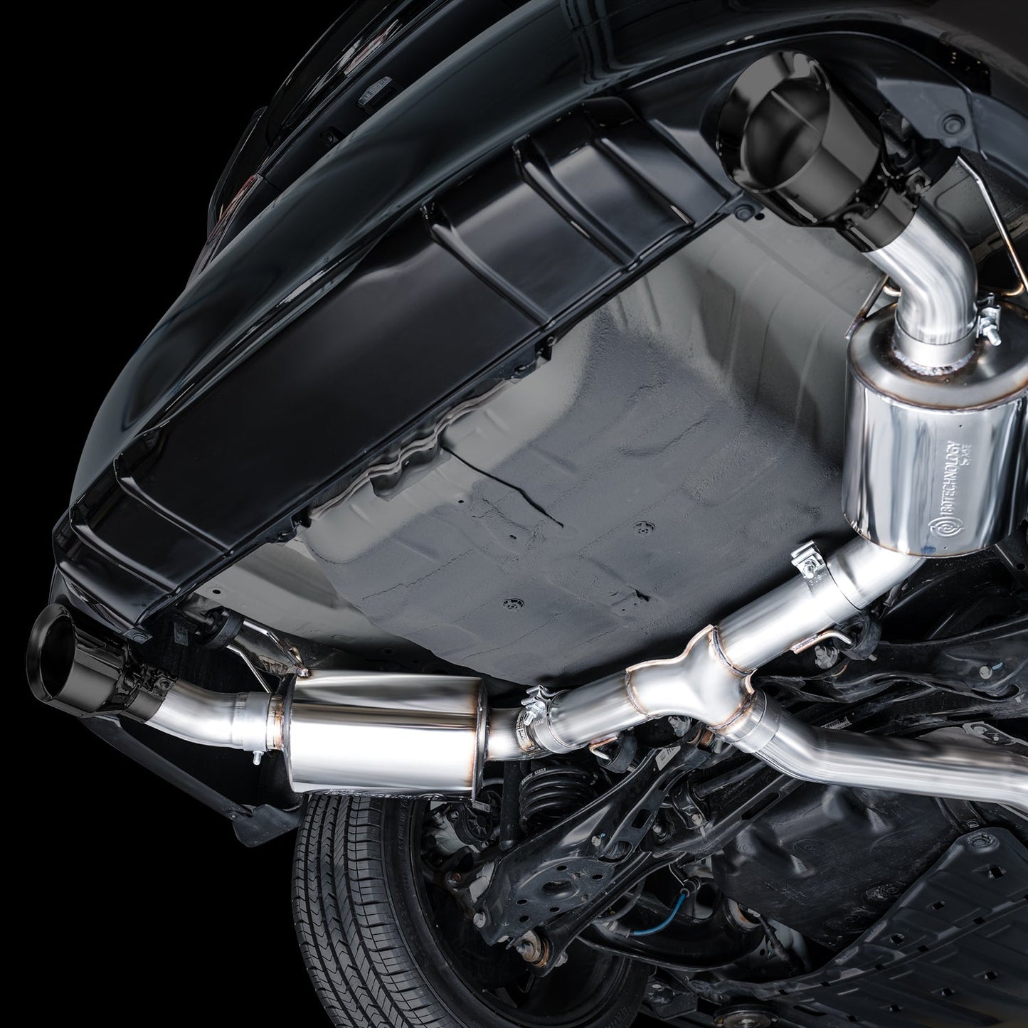 AWE Tuning Touring Edition Catback Exhaust - Dual Diamond Black Tip for 22+ Honda Civic Si/Acura Integra (3015-33331)