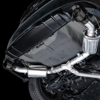 AWE Tuning Touring Edition Catback Exhaust - Dual Diamond Black Tip for 22+ Honda Civic Si/Acura Integra (3015-33331)