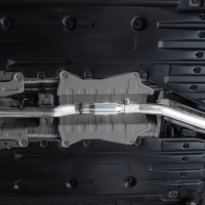 AWE Tuning Touring Edition Catback Exhaust - Dual Diamond Black Tip for 22+ Honda Civic Si/Acura Integra (3015-33331)