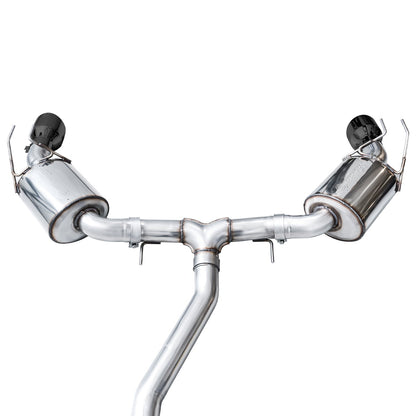 AWE Tuning Touring Edition Catback Exhaust - Dual Diamond Black Tip for 22+ Honda Civic Si/Acura Integra (3015-33331)