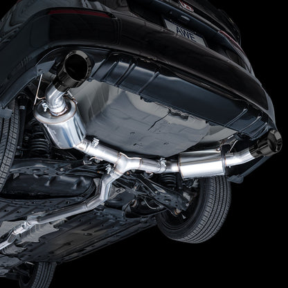 AWE Tuning Touring Edition Catback Exhaust - Dual Diamond Black Tip for 22+ Honda Civic Si/Acura Integra (3015-33331)