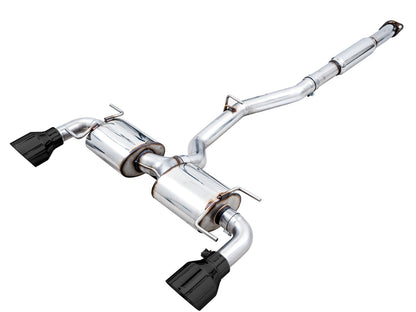 AWE Tuning Touring Edition Exhaust for Subaru BRZ / Toyota GR86 / Toyota 86 / Scion FR-S - Diamond Black Tips (3015-33486)