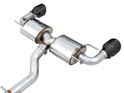 AWE Tuning Touring Edition Exhaust for Subaru BRZ / Toyota GR86 / Toyota 86 / Scion FR-S - Diamond Black Tips (3015-33486)