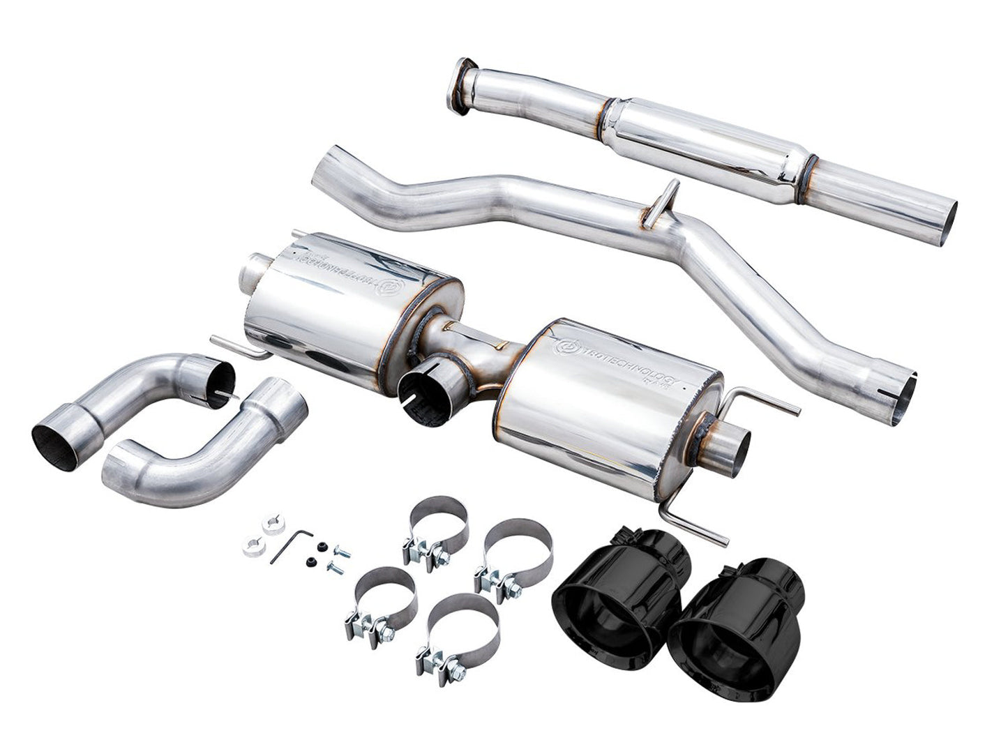 AWE Tuning Touring Edition Exhaust for Subaru BRZ / Toyota GR86 / Toyota 86 / Scion FR-S - Diamond Black Tips (3015-33486)
