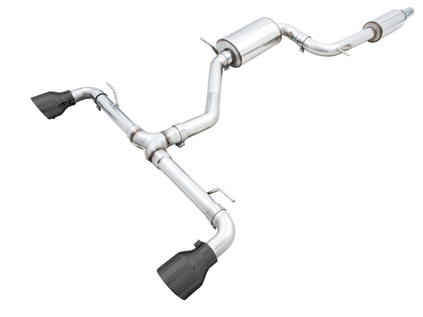 AWE Tuning Touring Edition Exhaust for VW MK8 GTI - Diamond Black Tips (3015-33658)