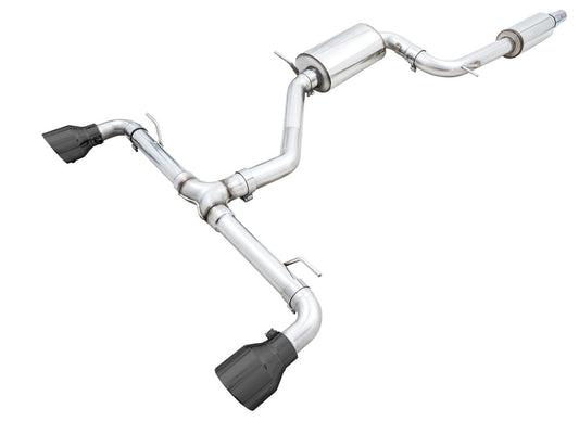 AWE Tuning Touring Edition Exhaust for VW MK8 GTI - Diamond Black Tips (3015-33658)