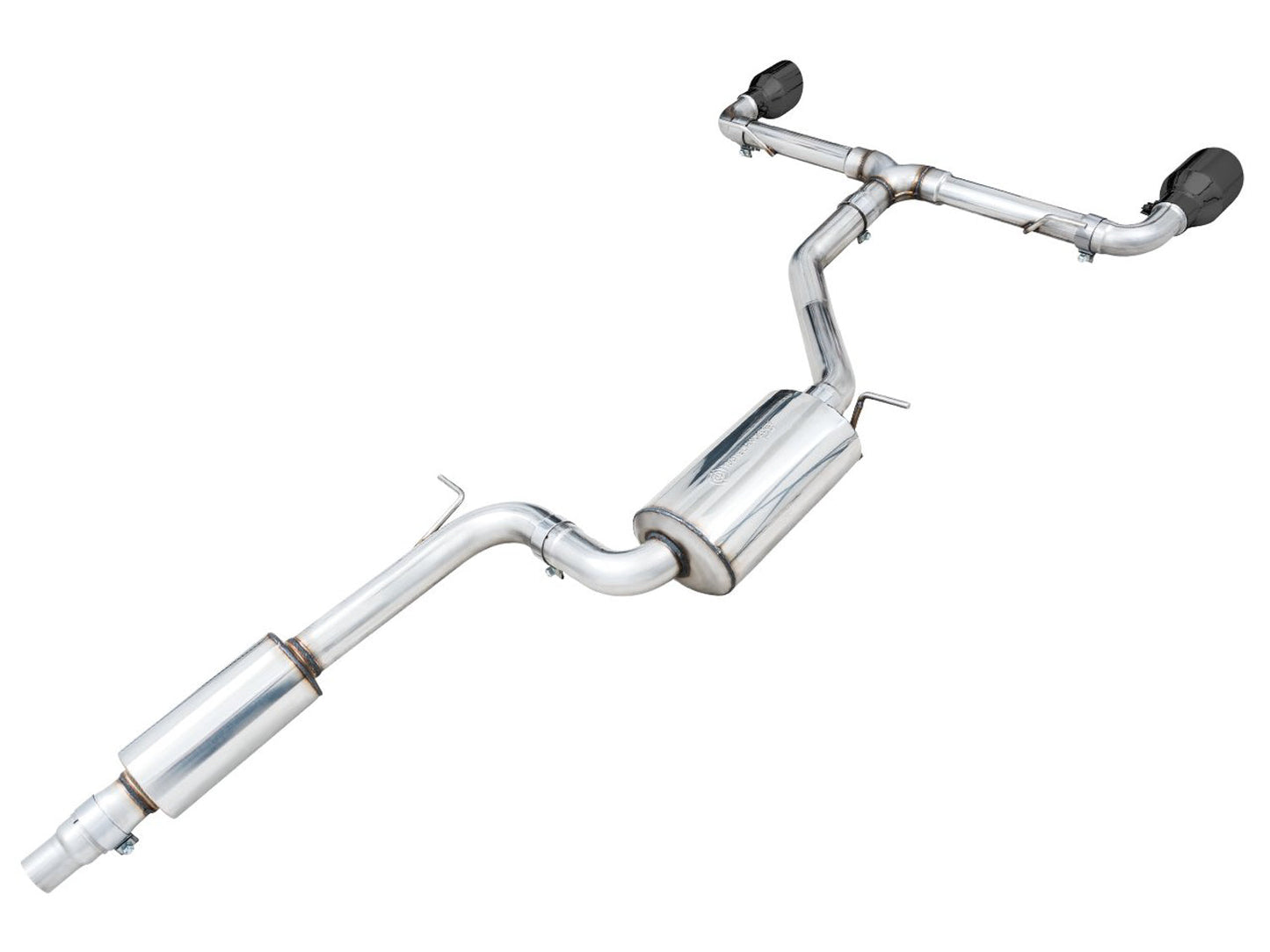 AWE Tuning Touring Edition Exhaust for VW MK8 GTI - Diamond Black Tips (3015-33658)