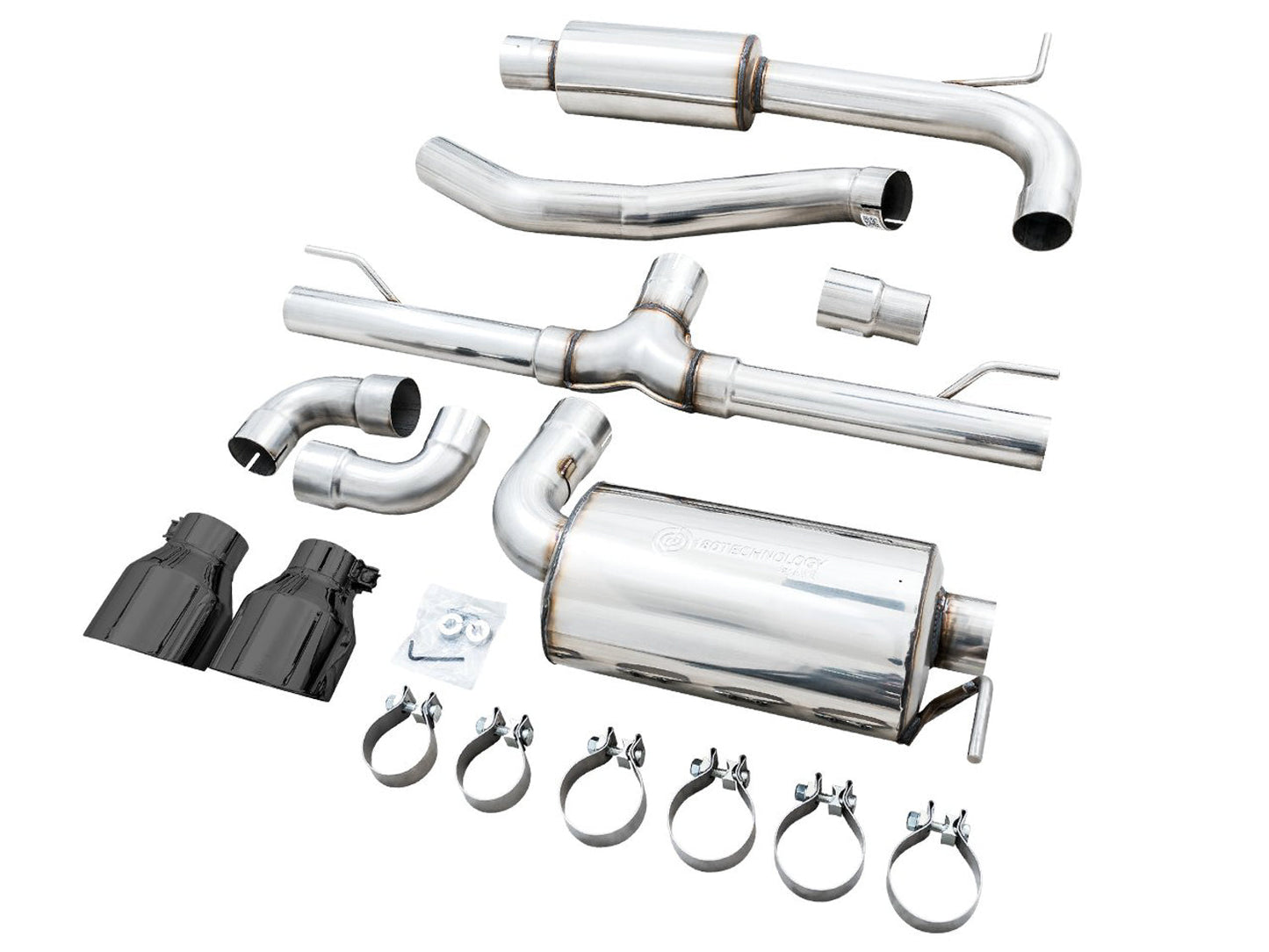 AWE Tuning Touring Edition Exhaust for VW MK8 GTI - Diamond Black Tips (3015-33658)