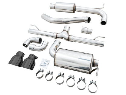 AWE Tuning Touring Edition Exhaust for VW MK8 GTI - Diamond Black Tips (3015-33658)