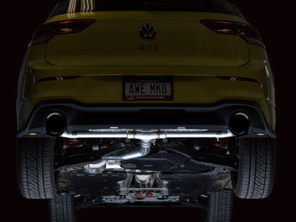 AWE Tuning Touring Edition Exhaust for VW MK8 GTI - Diamond Black Tips (3015-33658)