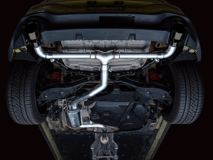 AWE Tuning Touring Edition Exhaust for VW MK8 GTI - Diamond Black Tips (3015-33658)