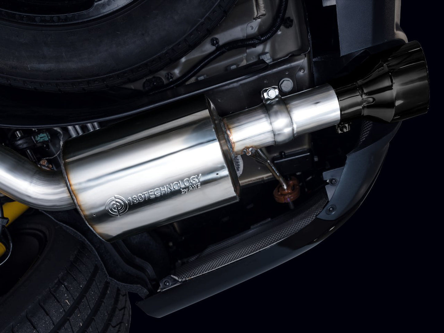 AWE Tuning Touring Edition Exhaust - Diamond Black Tips for 18-23 Dodge Durango SRT & Hellcat (3015-33952)