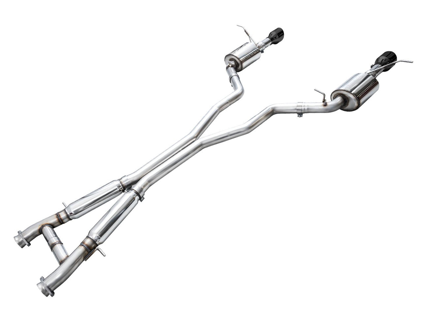 AWE Tuning Touring Edition Exhaust - Diamond Black Tips for 18-23 Dodge Durango SRT & Hellcat (3015-33952)