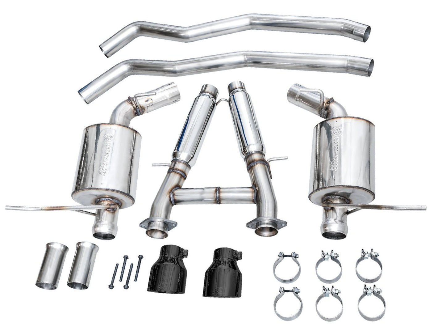 AWE Tuning Touring Edition Exhaust - Diamond Black Tips for 18-23 Dodge Durango SRT & Hellcat (3015-33952)