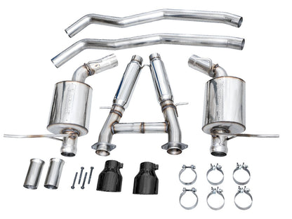AWE Tuning Touring Edition Exhaust - Diamond Black Tips for 18-23 Dodge Durango SRT & Hellcat (3015-33952)