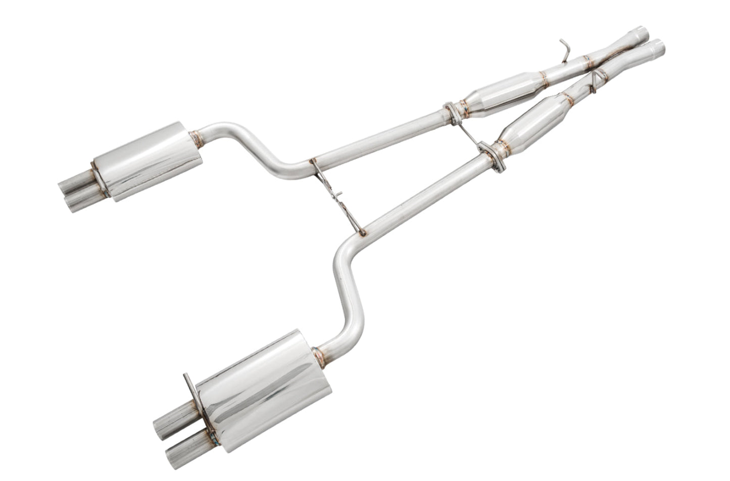 AWE Tuning Touring Edition Exhaust for Audi B7 S4 - Chrome Silver Tips (3015-42014)