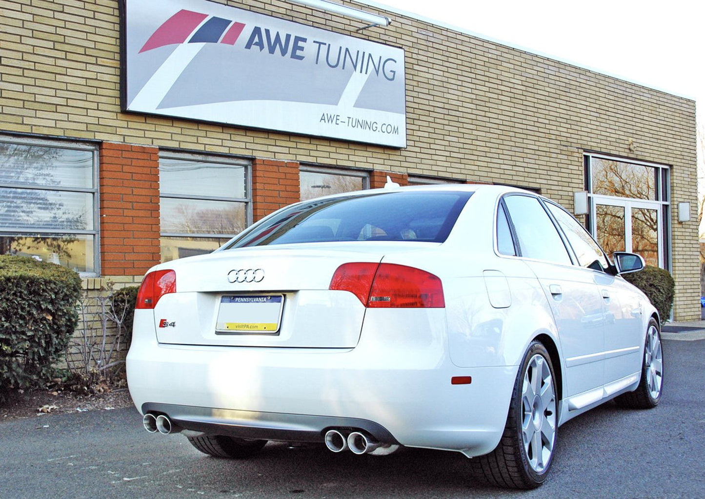 AWE Tuning Touring Edition Exhaust for Audi B7 S4 - Chrome Silver Tips (3015-42014)