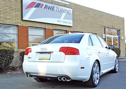 AWE Tuning Touring Edition Exhaust for Audi B7 S4 - Chrome Silver Tips (3015-42014)