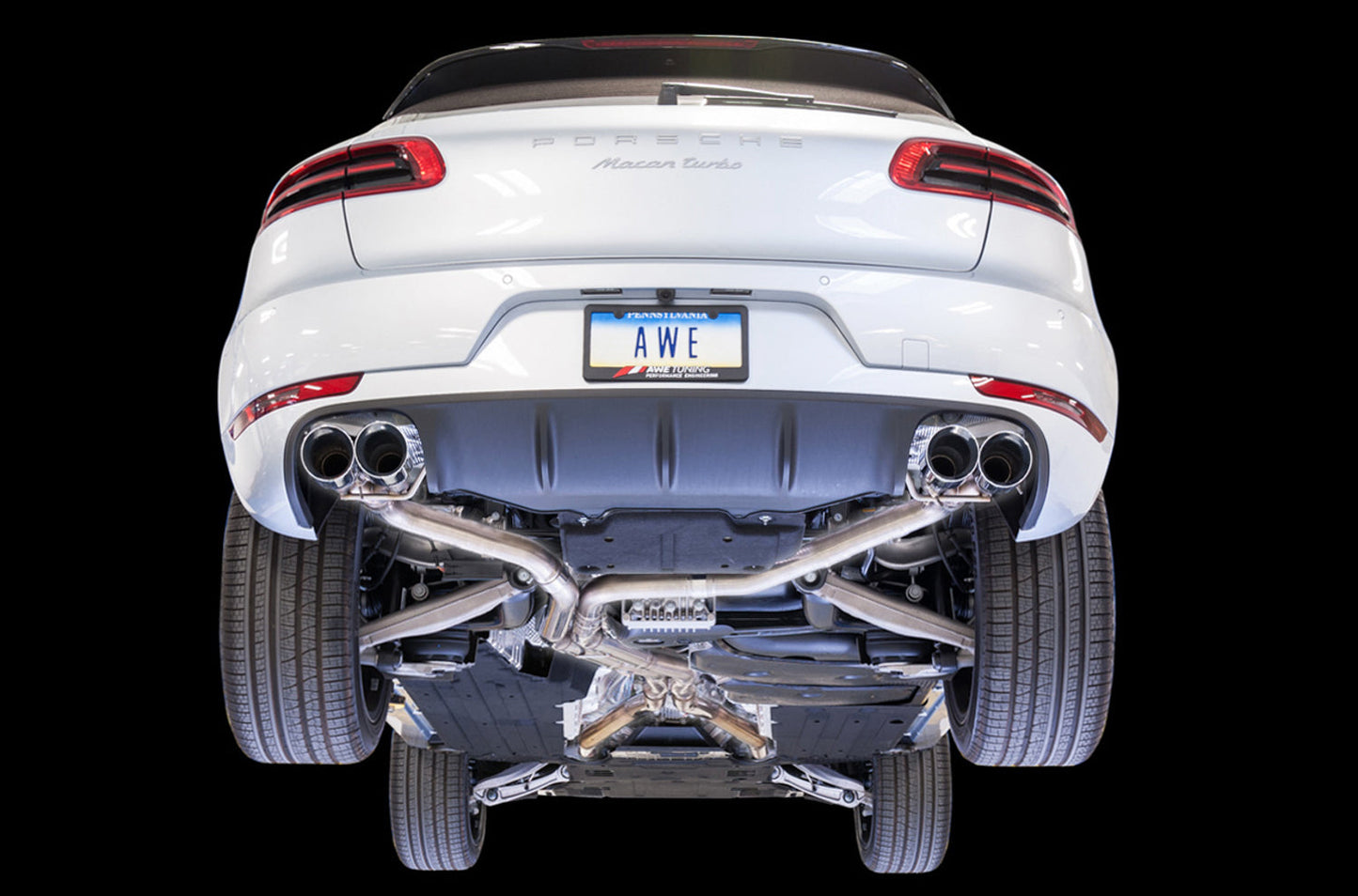 AWE Tuning Touring Edition Exhaust System for Porsche Macan S / GTS / Turbo - Chrome Silver 102mm Tips (3015-42068)