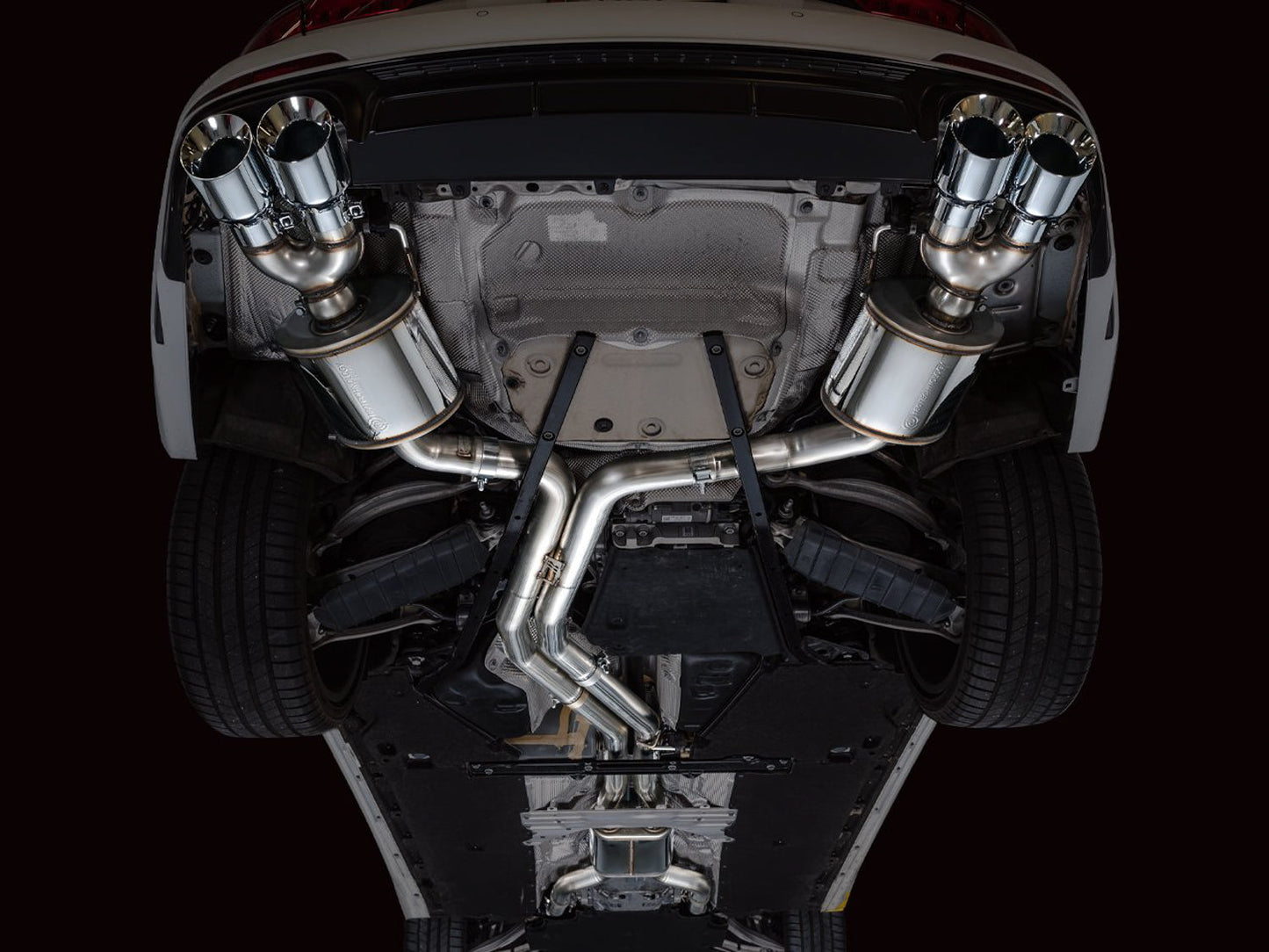 AWE Tuning Touring Edition Exhaust - Chrome Silver Tips for 19-23 Audi C8 S6/S7 (3015-42103)