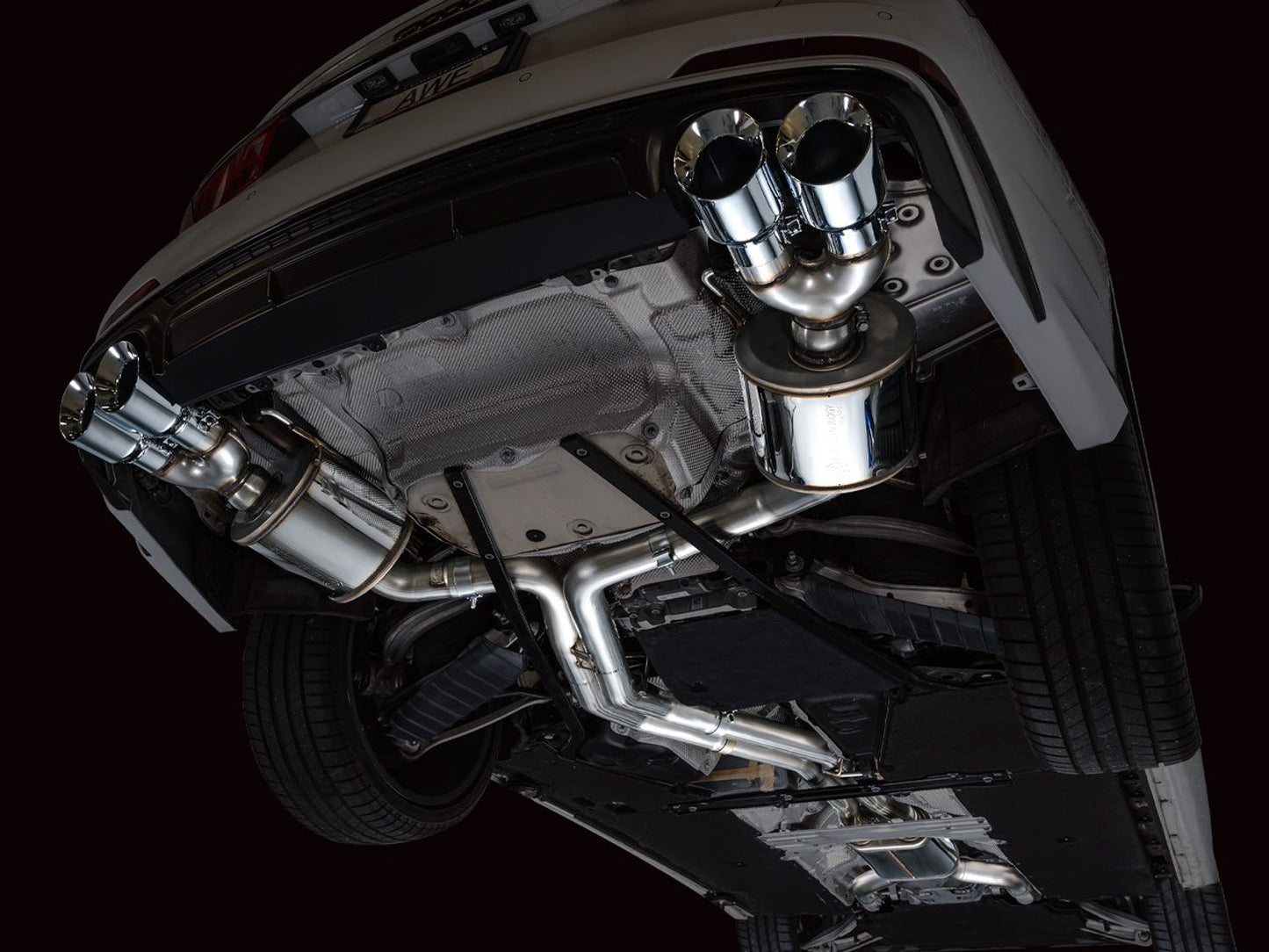 AWE Tuning Touring Edition Exhaust - Chrome Silver Tips for 19-23 Audi C8 S6/S7 (3015-42103)