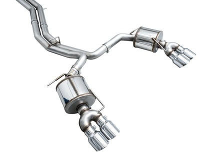 AWE Tuning Touring Edition Exhaust - Chrome Silver Tips for 19-23 Audi C8 S6/S7 (3015-42103)