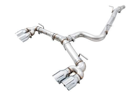 AWE Tuning Track Edition Exhaust for MK7 Golf R - Chrome Silver Tips, 102mm (3015-42134)
