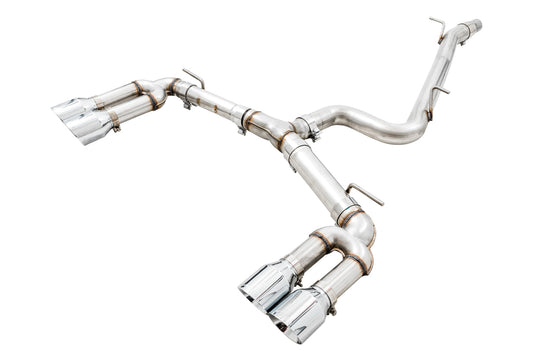 AWE Tuning Track Edition Exhaust for Audi 8V S3 - Chrome Silver Tips, 102mm (3015-42142)