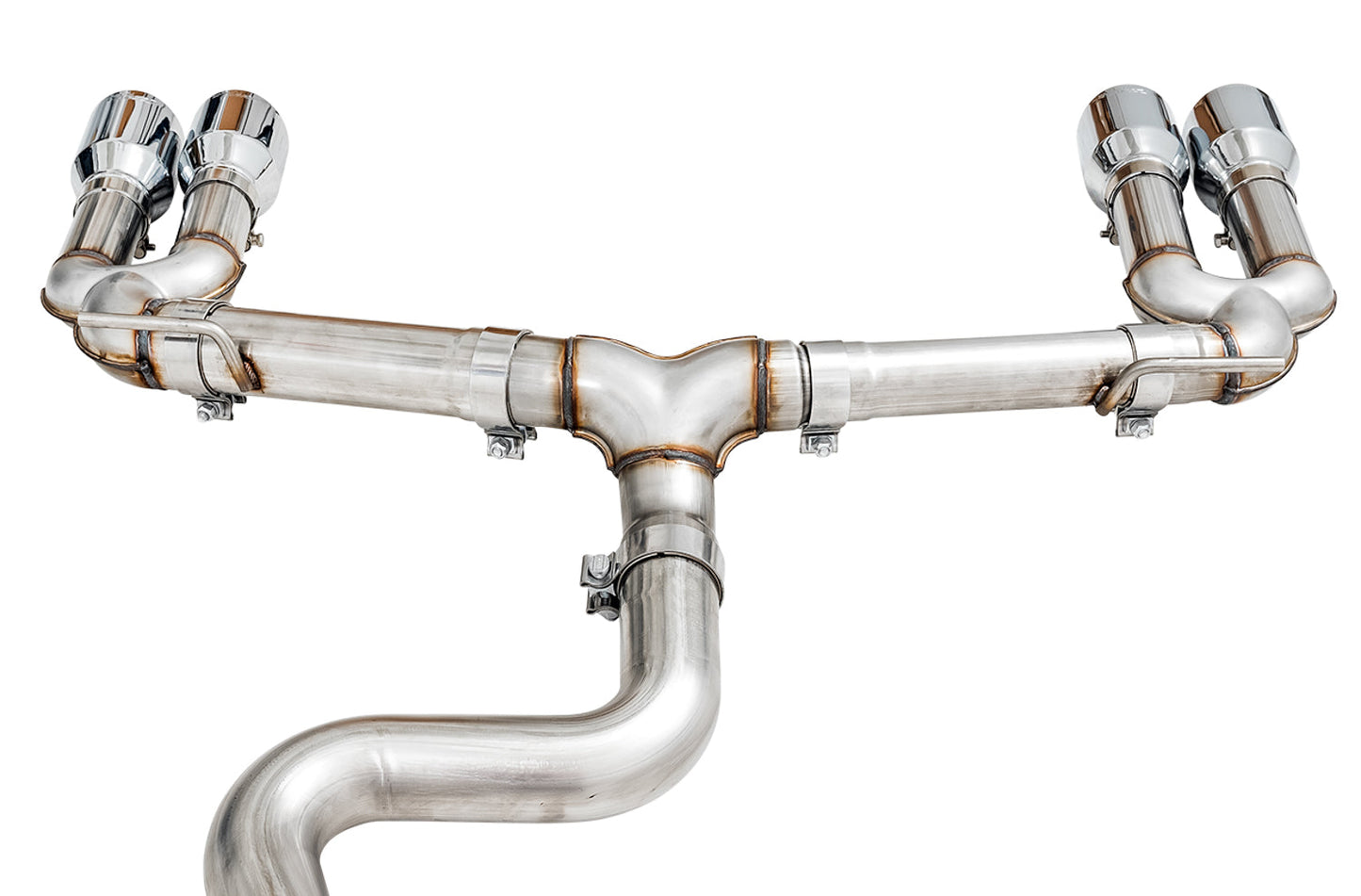 AWE Tuning Track Edition Exhaust for Audi 8V S3 - Chrome Silver Tips, 102mm (3015-42142)