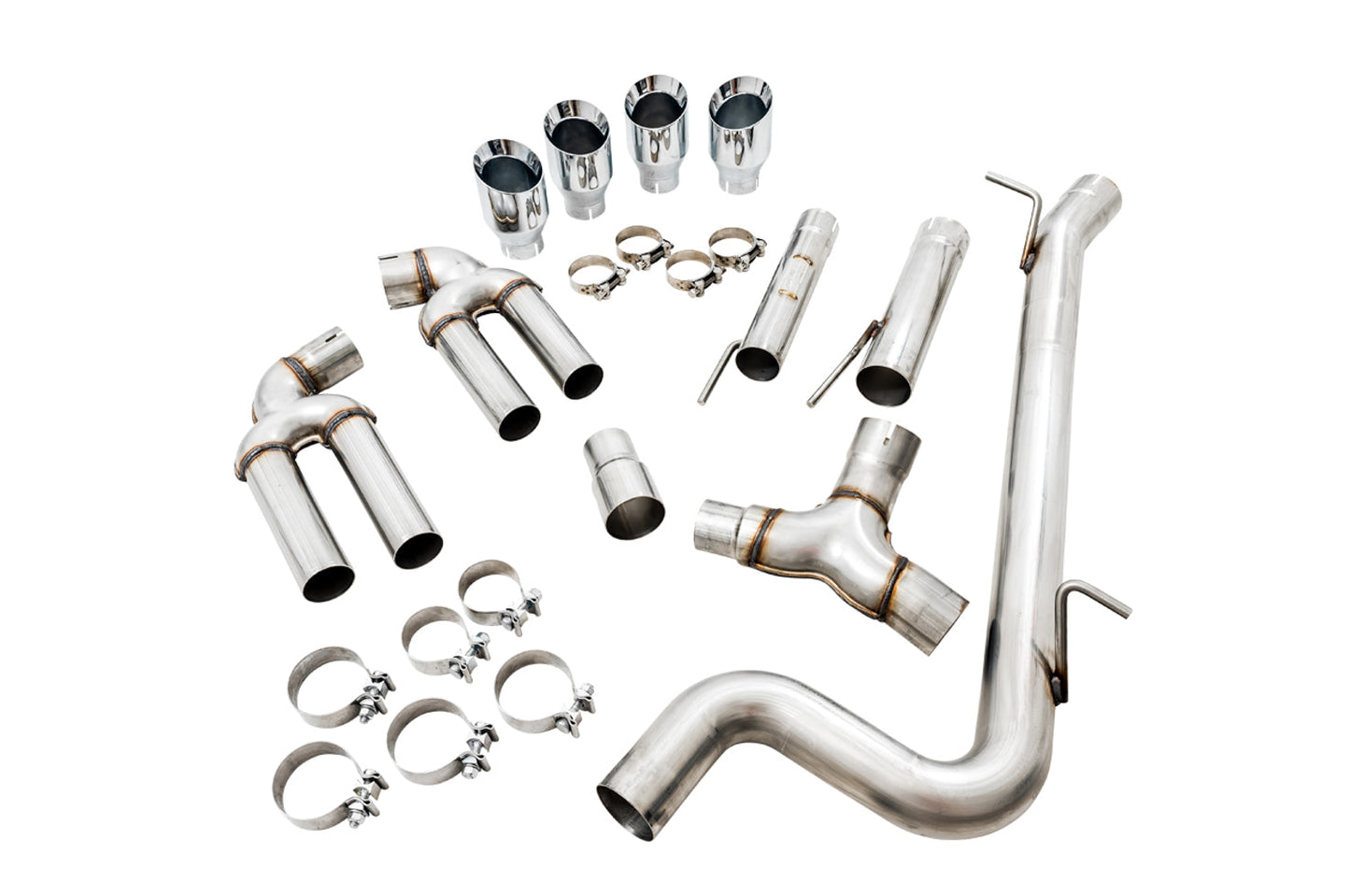 AWE Tuning Track Edition Exhaust for Audi 8V S3 - Chrome Silver Tips, 102mm (3015-42142)